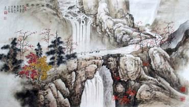 Chinese Mountain and Water Painting,50cm x 100cm,1006070-x