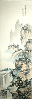 Chinese Mountain and Water Painting,50cm x 200cm,1011011-x