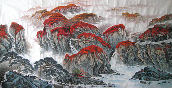 Mountain and Water,120cm x 240cm(47〃 x 94〃),1011015-z