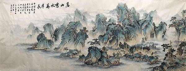 Mountain and Water,70cm x 240cm(27〃 x 94〃),1011058-z