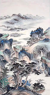 Chinese Mountain and Water Painting,90cm x 180cm,1011090-x