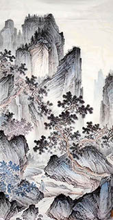Chinese Mountain and Water Painting,90cm x 180cm,1011093-x
