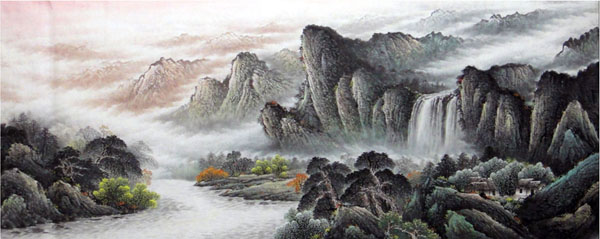 Mountain and Water,96cm x 240cm(38〃 x 94〃),1016049-z