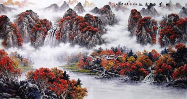 Chinese Mountain and Water Painting,97cm x 180cm,1061033-x