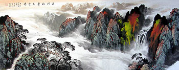 Chinese Mountain and Water Painting,70cm x 180cm,1095086-x