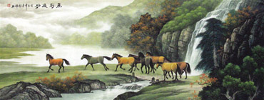 Chinese Mountain and Water Painting,70cm x 180cm,1135044-x