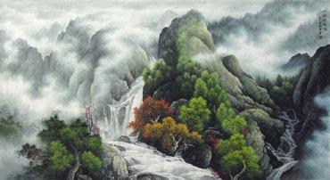 Chinese Mountain and Water Painting,97cm x 180cm,1135099-x