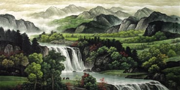 Chinese Mountain and Water Painting,120cm x 240cm,1135100-x