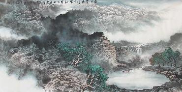 Chinese Mountain and Water Painting,68cm x 136cm,lh11083004-x