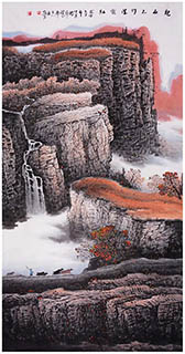 Chinese Mountain and Water Painting,70cm x 180cm,zyg11115003-x