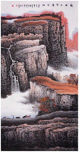 Mountain and Water,70cm x 180cm(27〃 x 70〃),zyg11115003-z