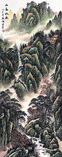 Chinese Mountains Painting,70cm x 180cm,cxa11149001-x