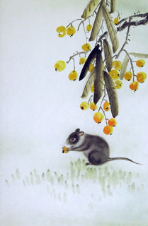 Chinese Mouse Painting,43cm x 65cm,4349003-x