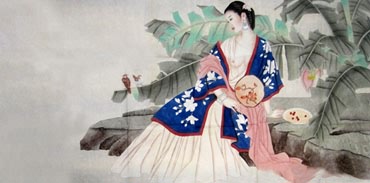 Chinese Nude Girl Painting,66cm x 136cm,3082031-x