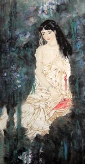 Chinese Nude Girl Painting,69cm x 138cm,3723008-x