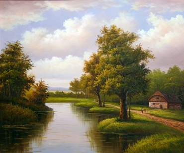 Landscape Oil Painting,80cm x 160cm,zmh6173007-x