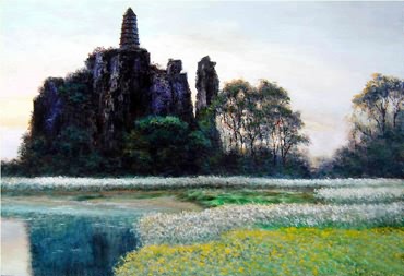 Landscape Oil Painting,97cm x 90cm,6165013-x