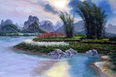 Landscape Oil Painting,60cm x 90cm,6160016-x