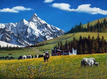 Landscape Oil Painting,60cm x 80cm,6162001-x