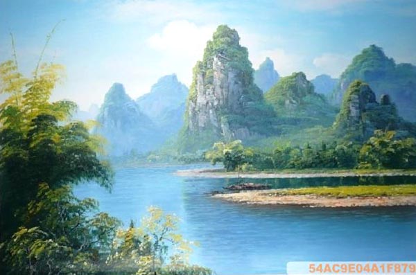 Landscape Oil Painting,30cm x 45cm(12〃 x 18〃),6164005-z