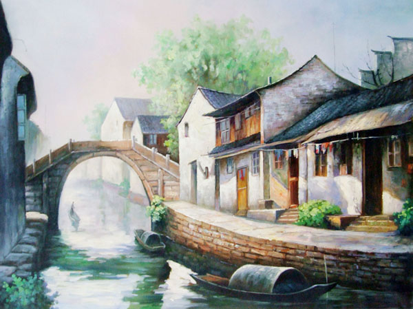 Landscape Oil Painting,75cm x 100cm(29〃 x 39〃),6165011-z