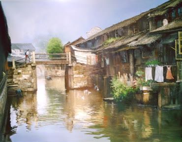 Landscape Oil Painting,50cm x 100cm,6168007-x