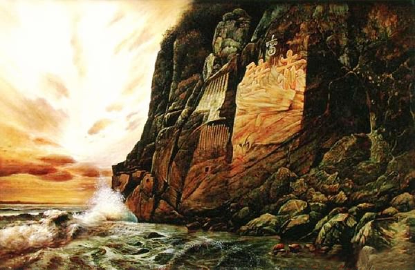 Landscape Oil Painting,60cm x 90cm(23〃 x 35〃),6166005-z