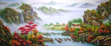 Landscape Oil Painting,50cm x 100cm,6168005-x