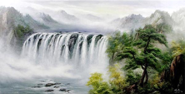 Landscape Oil Painting,50cm x 100cm(19〃 x 39〃),6168009-z