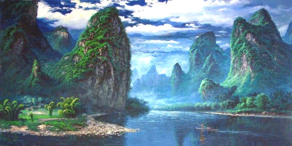 Landscape Oil Painting,66cm x 130cm(26〃 x 51〃),6169003-z