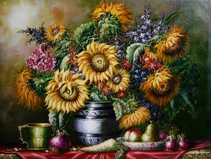 Floral Oil Painting,60cm x 80cm,6265001-x