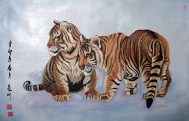 Animal Oil Painting,50cm x 80cm,6458005-x