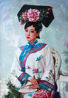 Portrait Oil Painting,76cm x 98cm,lbs6381003-x