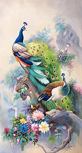 Floral Oil Painting,60cm x 120cm(24〃 x 48〃),lcq6280005-z