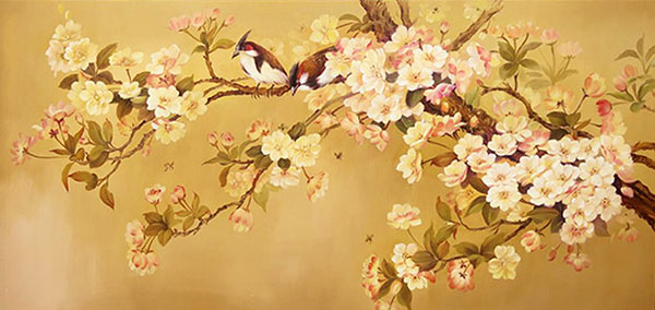 Floral Oil Painting,70cm x 120cm(27〃 x 47〃),lcq6280013-z
