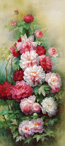 Floral Oil Painting,70cm x 120cm(27〃 x 47〃),lcq6280014-z