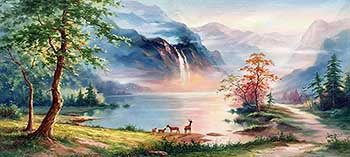 Landscape Oil Painting,80cm x 160cm,llm6172002-x