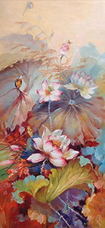 Floral Oil Painting,50cm x 100cm,lxs6278003-x