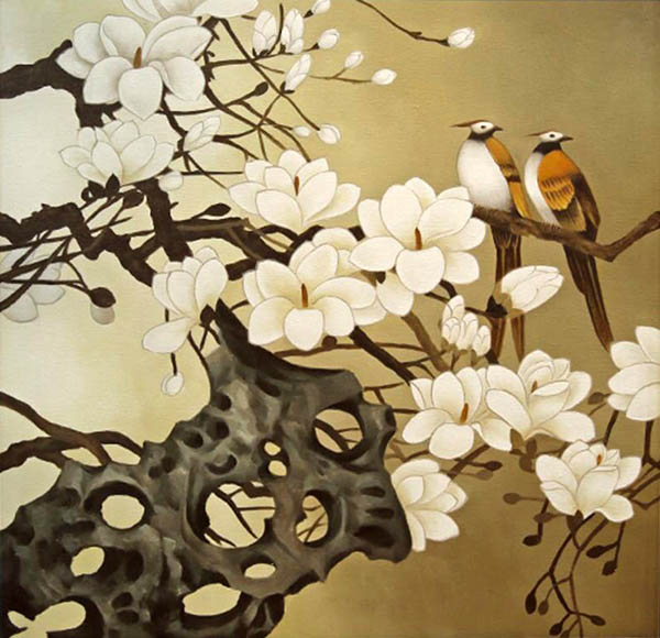 Floral Oil Painting,60cm x 60cm(23〃 x 23〃),lxs6278005-z