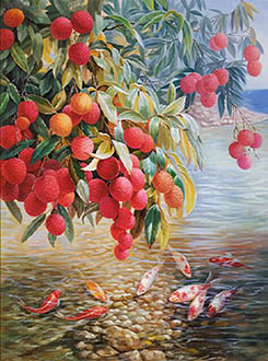 Floral Oil Painting,50cm x 100cm,lxs6278001-x