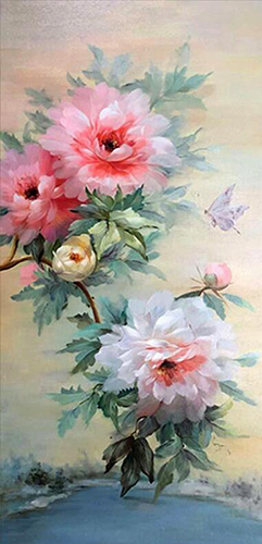 Floral Oil Painting,60cm x 120cm(24〃 x 48〃),lxs6278009-z