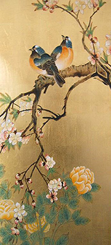 Floral Oil Painting,65cm x 134cm(25〃 x 53〃),lxs6278014-z