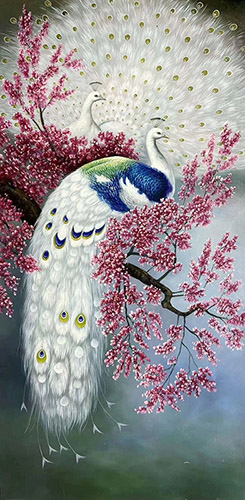 Floral Oil Painting,80cm x 160cm(31〃 x 63〃),lys6282008-z