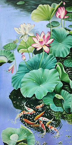 Floral Oil Painting,60cm x 120cm(24〃 x 48〃),lys6282027-z