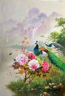Floral Oil Painting,60cm x 120cm,lys6282031-x
