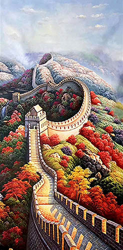 Landscape Oil Painting,60cm x 120cm(24〃 x 48〃),lzx6174002-z