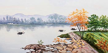 Landscape Oil Painting,110cm x 200cm,lzx6174003-x