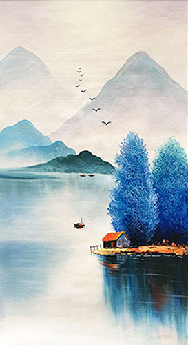 Landscape Oil Painting,80cm x 150cm(31〃 x 59〃),lzx6174005-z