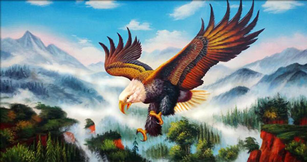 Animal Oil Painting,50cm x 80cm(19〃 x 31〃),wyh6485009-z