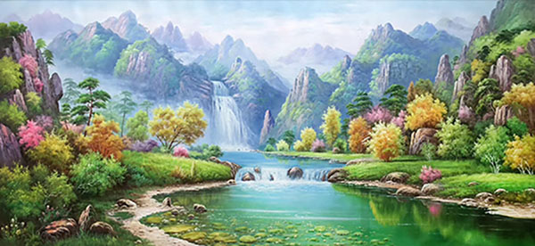 Landscape Oil Painting,80cm x 140cm(32〃 x 55〃),xb6170002-z